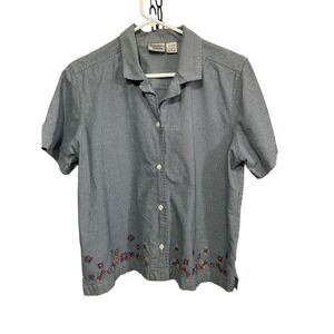 Vintage 90’s Baxter Wells Blouse Size Large Button Down